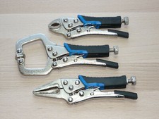 Mini - Gripzangen- Set 3tlg. Schweißer Langbeck Grip Zange Feststellzange 