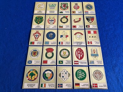 Panini Euro Football Club Sticker 1975 Embleme Gold Badges Pro Recovered Pick