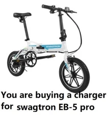 🔥Ac adpter Charger for Swagtron EB5 Pro & EB5 Pro Plus Folding Electric Bike🔥