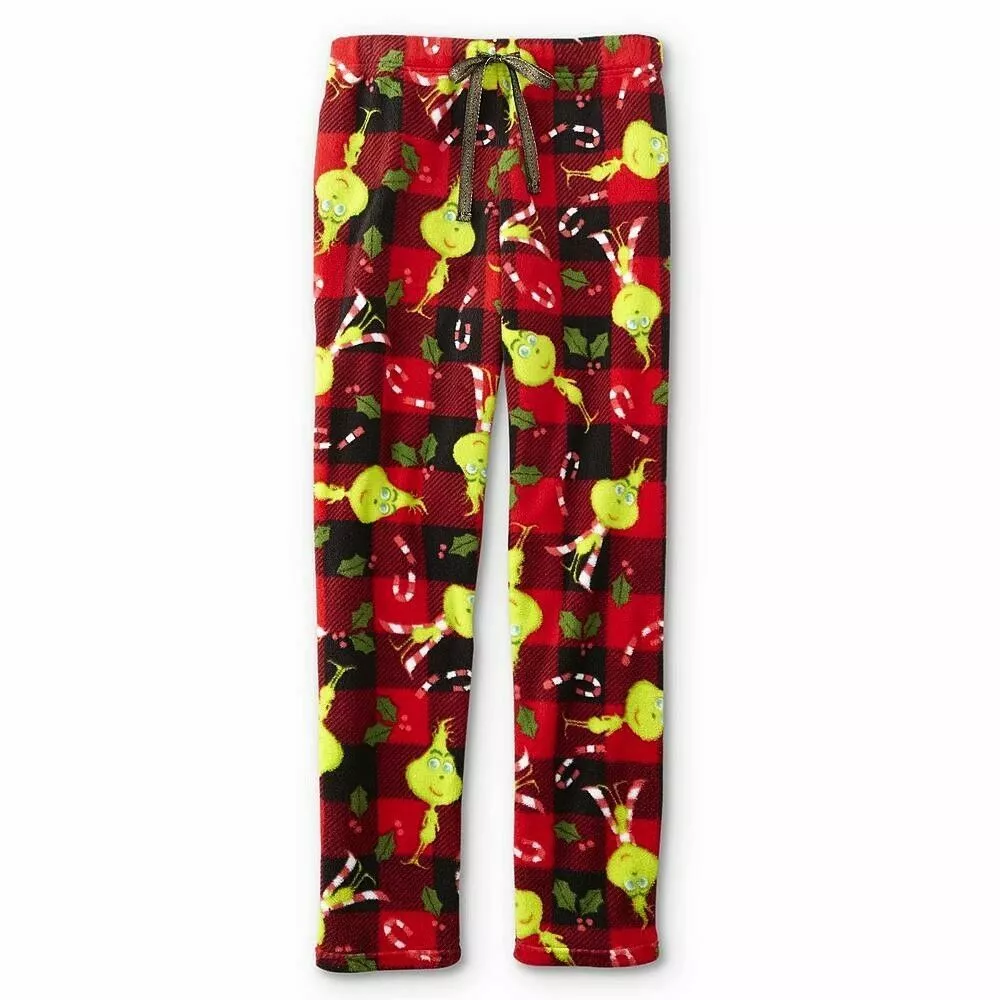 Dr. Seuss The Grinch Mens Holiday Jogger Lounge Pajama Pant (Large