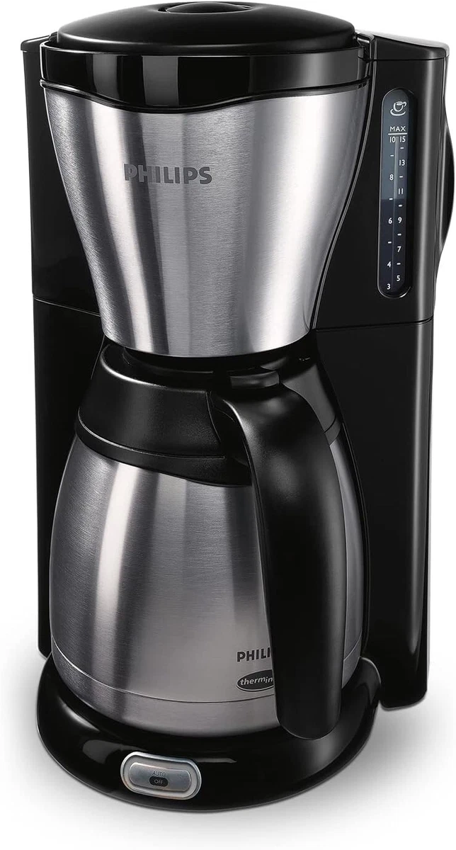 Philips HD7546/20 Café Gaia Filter-Kaffeemaschine Schwarz/Metallic 