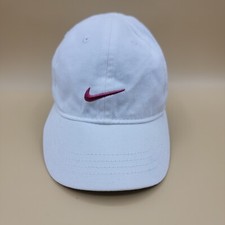 Nike Infant Swoosh Hat Cap Adjustable White Pink Little Kids Baby Summer Spring