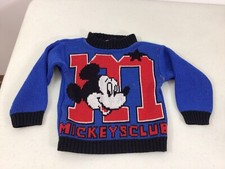 Vintage Mickey Mouse Club Sweater Disney 12 Months