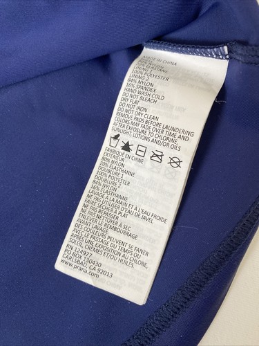 prAna Women’s 32D Navy Blue With Lime Interior Bralette Racerback Swim Tank - 第 7/12 張圖片
