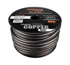 PRV 12 Gauge OFC Speaker Wire 100 ft Roll TRUE 100% Copper Oxygen Free