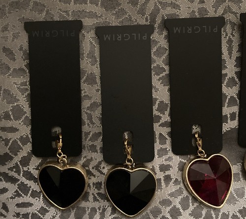 Pilgrim Jewellery Heart Pendant / Gold 🖤❤️Vintage / NWT / Gift / Valentine 💝 - Picture 3 of 9
