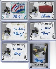 2016 Leaf Trinity KEVIN GOWDY Inscription Bronze Prismatic RC Auto Rangers