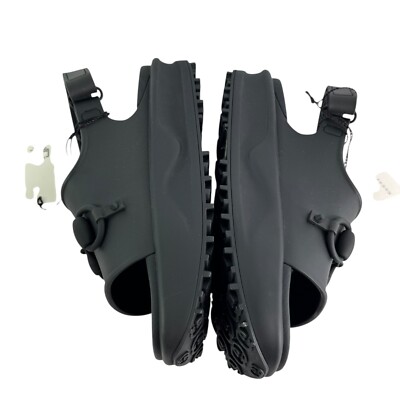GUCCI 747752 Black Soft Rubber Horsebit Men's Sandals 10 - 10.5US