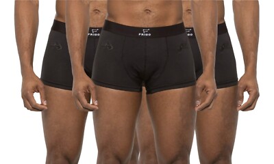 FRIGO Tencel Stretch 3'' Boxer Briefs Underwear Black Size XL Lot of 3