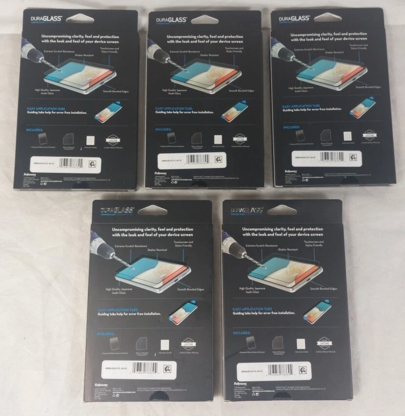 Протектор экрана DuraGlass для Samsung Galaxy A53 5G и 52 5G лот из 5. - Изображение 2 из 2