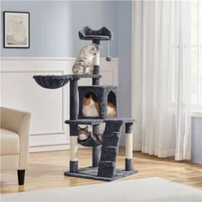 Multilevel Cat Tree Scratcher Furniture Cat Tower Condo as Activity Center 54in
