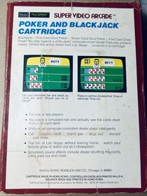 Super Video Arcade Las Vegas Poker & Blackjack Sears Intellivision CIB Box Works