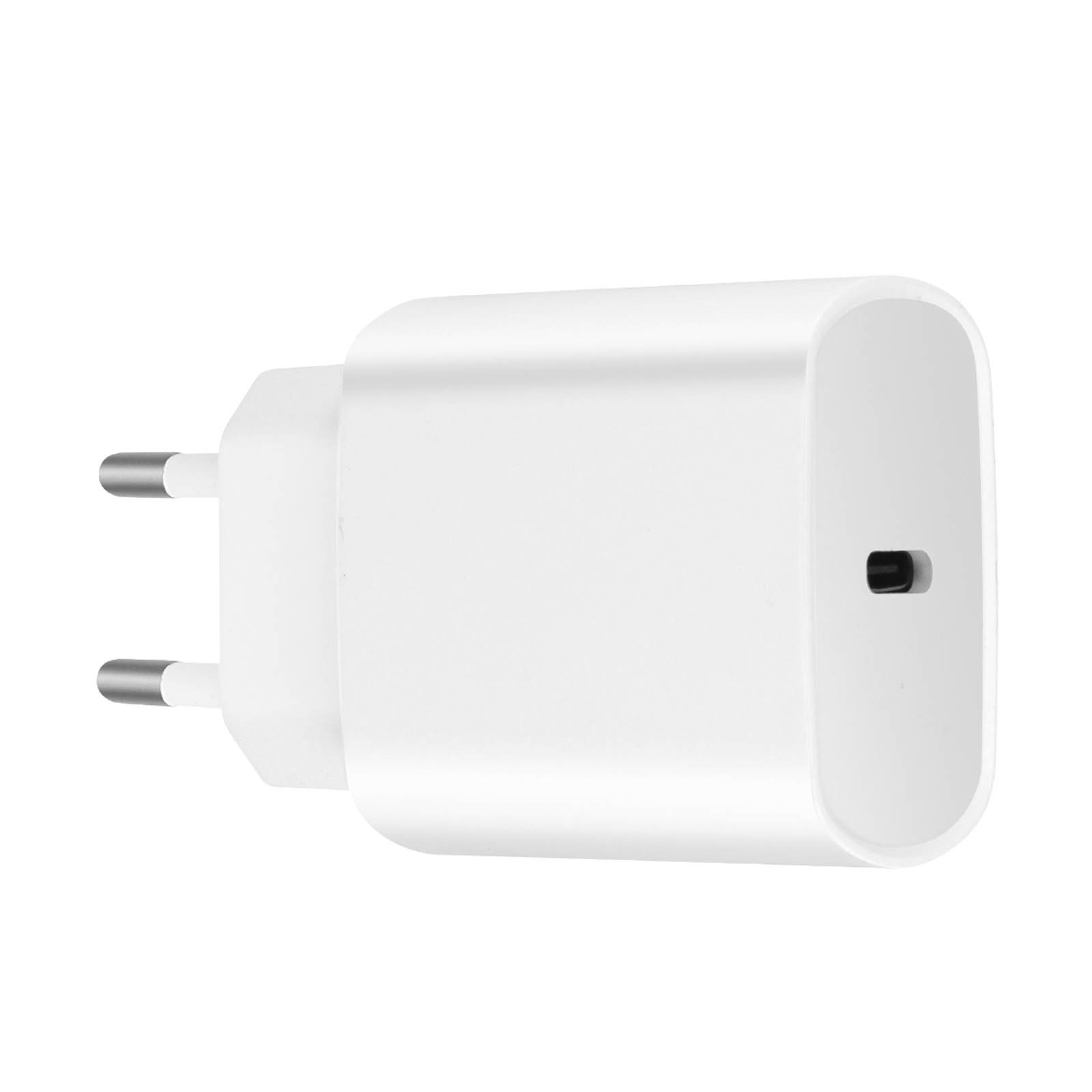 Chargeur USB-C 20W Power Delivery Blanc pour iPhone et Android