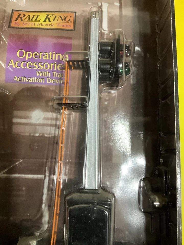 VINTAGE MTH RAIL KING NO.153 BLOCK SIGNAL BLACK BASE NEW IN BOX - Image 4 of 4