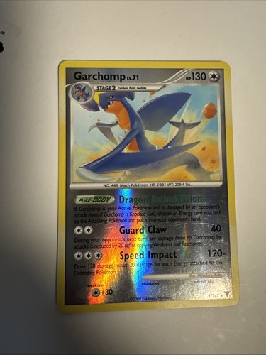 Garchomp 5/147 - Reverse Holo Rare - Platinum Supreme Victors Pokemon TCG