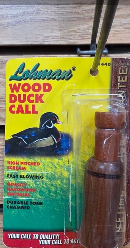 HTF New In Package  Lohman Wood Duck Call Waterfowl . Nice!!!