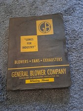 Vintage General Blower Catalog Blowers Fans Exhausters Ilg Electric Ventilating