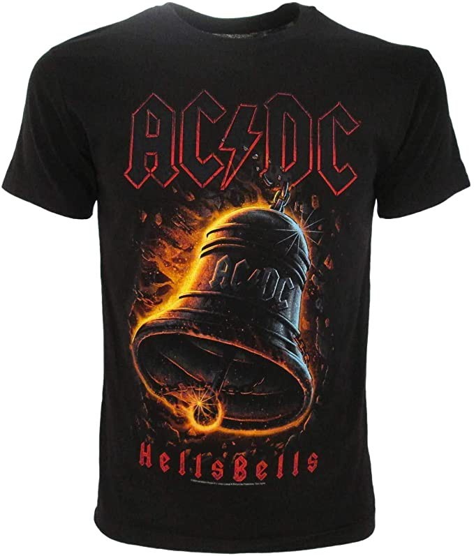 ALTRA AC DC T Shirt Maglietta HELLS BELLS Hard Rock AC DC ORIGINALE Ufficiale