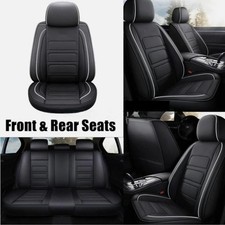 For Volkswagen Car Seat Covers Full Set Faux Leather 5-seats Front Rear Cushion