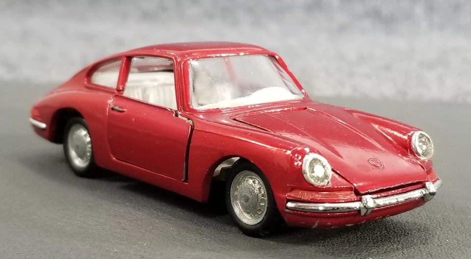 复古 POLITOYS 出口号 527 PORSCHE 912 1/43 压铸肉红色意大利制造 很好 — 第 2/4 张图片