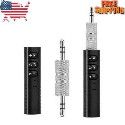 Wireless Bluetooth Receiver 3.5mm AUX Audio Stereo Music Hands Free Car Adapter
