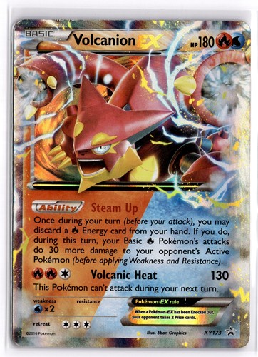 Pokemon TCG Volcanion EX XY173 XY Black Star Promo Holo MP