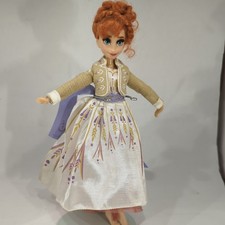 Disney Frozen 2 Anna Doll Arendelle Fashions By Hasbro in White Dress LotA