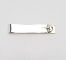 Vintage sterling silver Arts and Crafts modernist money tie clip Peter Erickson
