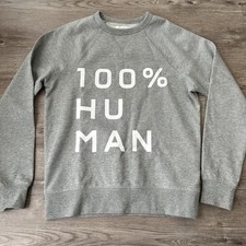 Everlane 100 Percent Human Typography Sweatshirt Fleece Mens XSmall New