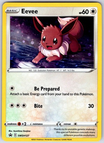 Pokemon Eevee SWSH127 Holo Promo Sword & Shield Promo NM
