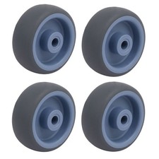 2-inch Diameter TPR Wheel 8mm Bore Trolley Caster Pulley Roller 4pcs