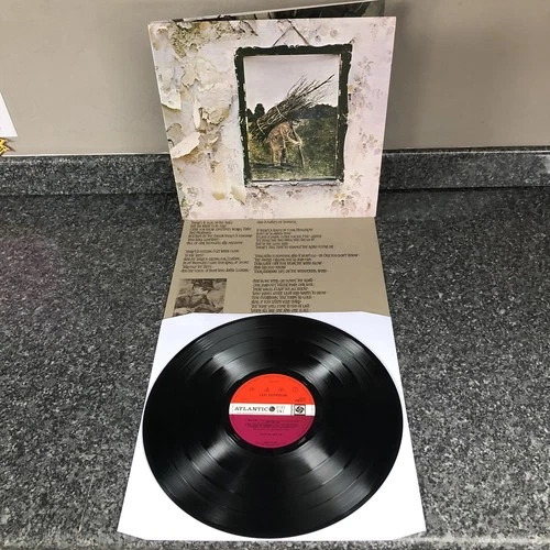 LP VINYL LED ZEPPELIN ALBUM 4 UNTITLED 2401012 UK 1ST PRESS'S VER 5 1971 NM-/NM-