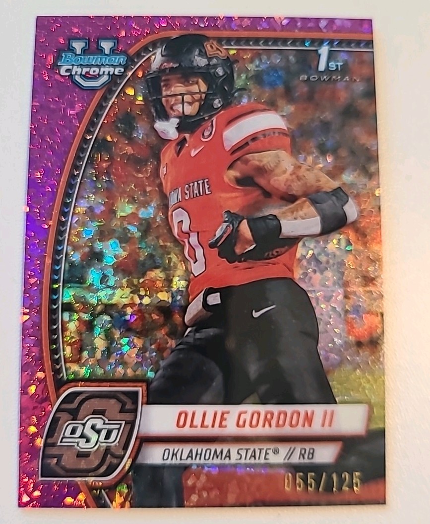 2024 Bowman Chrome U - Ollie Gordon II #197 Fuchsia Mini-Diamond Refractor /125