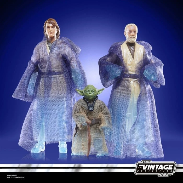 Star Wars The Vintage Collection Jedi Spirits Action Figures 3 Pack NEW - image 4 of 4