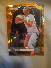 2024-25 Panini Prizm WNBA Angel Reese Orange Cracked Ice RC