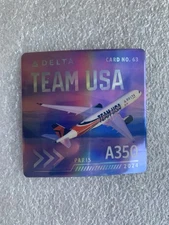 Delta Air Lines Pilot Trading Card Airbus Team USA A350 Card #63