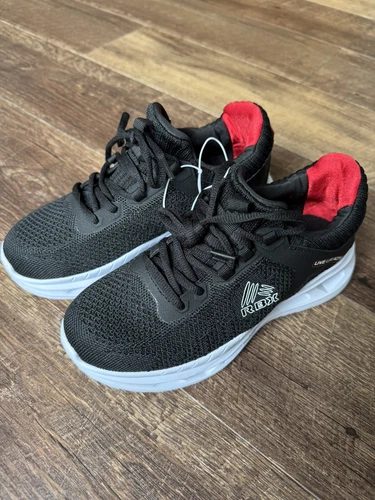 Boys RBX Black White Red Performance Training Sneakers 4