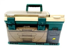 PLANO 737 Fishing Tackle Box with 3 Slideout Trays, Top Tray, Crankbait Holder
