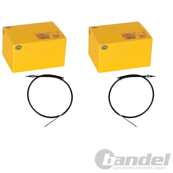 2X Hella Handbremsseile Passend FüR Seat Cordoba Ibiza VW Polo-image