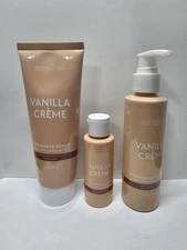 The Spathecary Vanilla Creme Pre-Shave Scrub,  Shave Oil & Post-Shave Serum