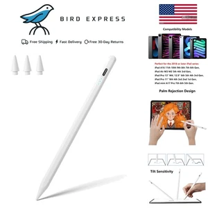 Stylus stylo pour iPad Compatible avec Tous 2018 et modèles ultérieurs - blanc