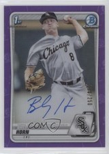 2020 Bowman Draft Chrome Picks Purple Refractor 238/250 Bailey Horn Auto v6g