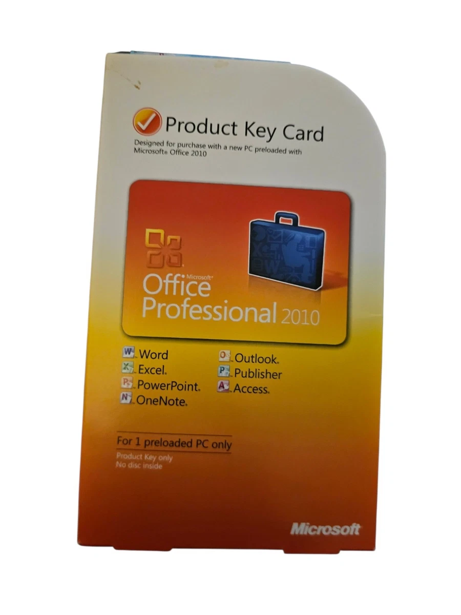 Microsoft Office 2010 Professional Softeware for sale | eBay