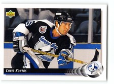 Chris Kontos 1992-93 Tampa Bay Lightning Card