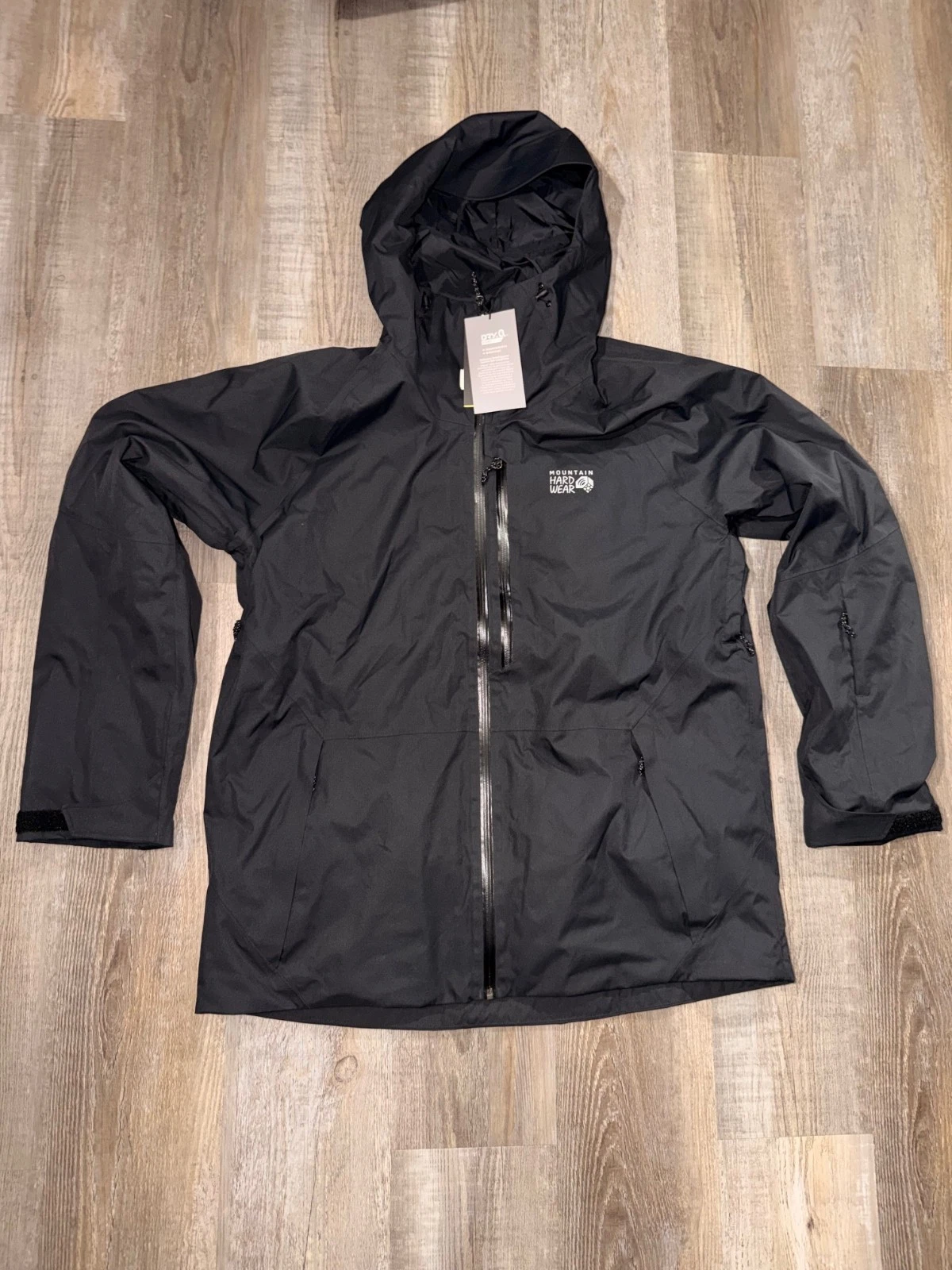 Mountain Hardwear Firefall Jacket Mens Small Black Ski Snow Shell $259
