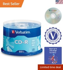 CD-R Blank Discs 700MB 80 Minutes 52x Recordable Disc for Data and Music - 50...