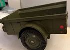 VTG 1960s Hasbro G.I. Joe 1/6 Scale 14" Field Cargo Trailer Jeep Accessory USA
