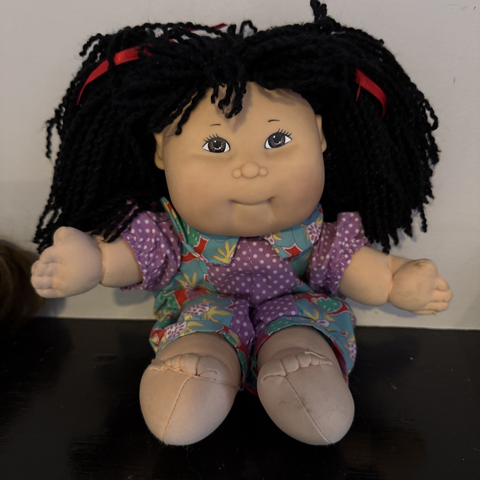 Vintage 1978. 1982-1987  Cabbage Patch Kids 14” Asian Girl Doll Coleco Hasbro