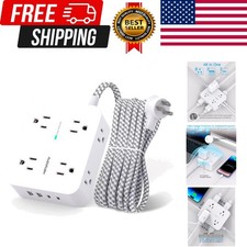 Surge Protector Power Strip - 8 Outlets 4 USB 2 USB C Charging Ports, Multi P...