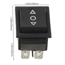 20 Amp 6-pins Double Pole Throw Rocker Switch On-off Momentary Snap For Boats